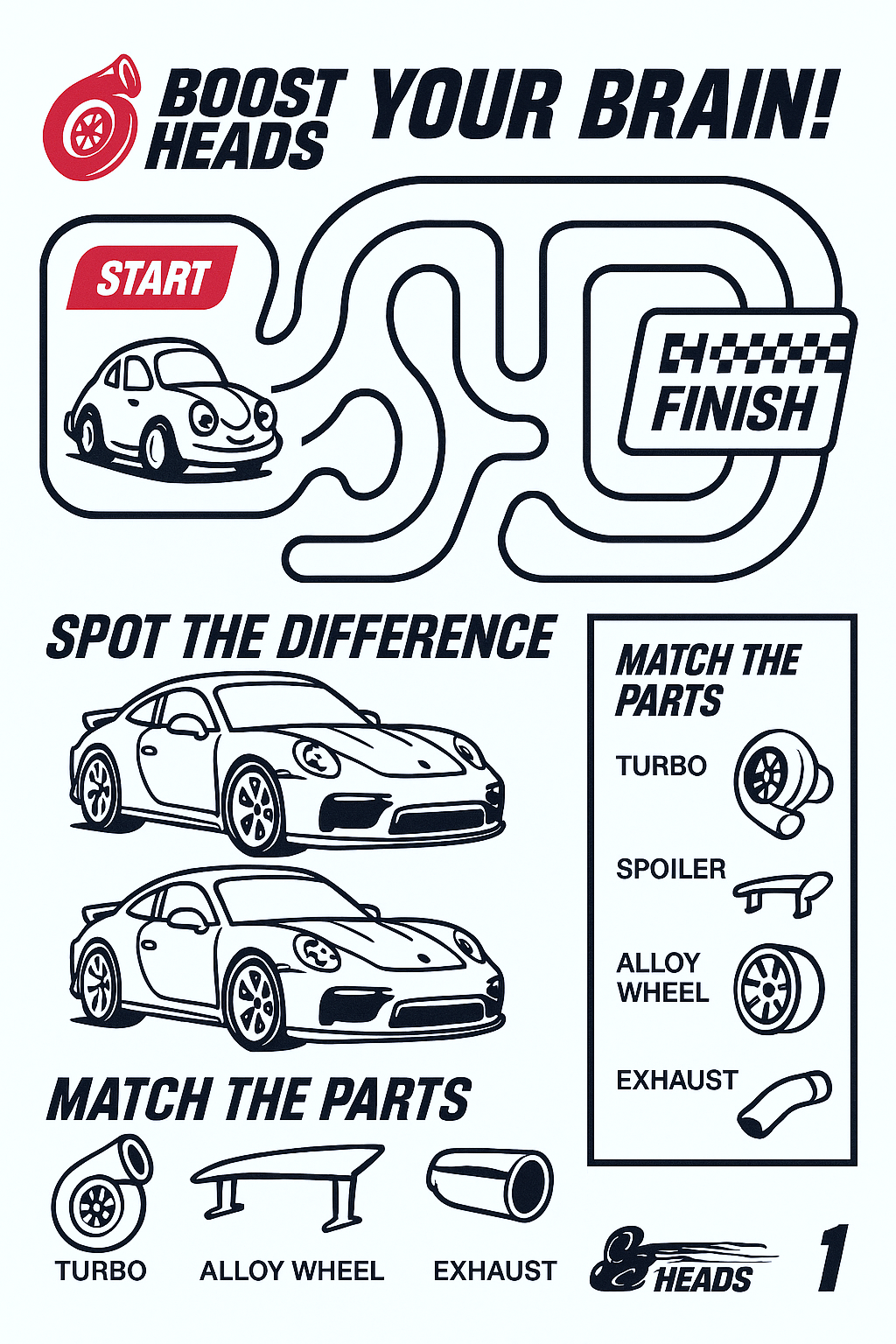 Boost Heads Coloring Book
